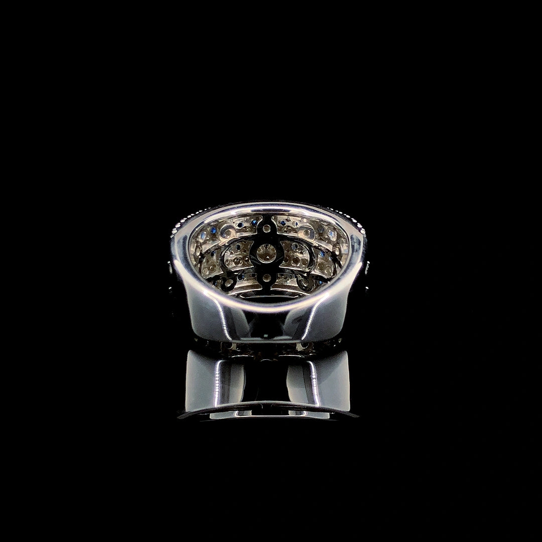 Sapphire Prestige Row Channel Ring