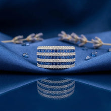 Sapphire Prestige Row Channel Ring