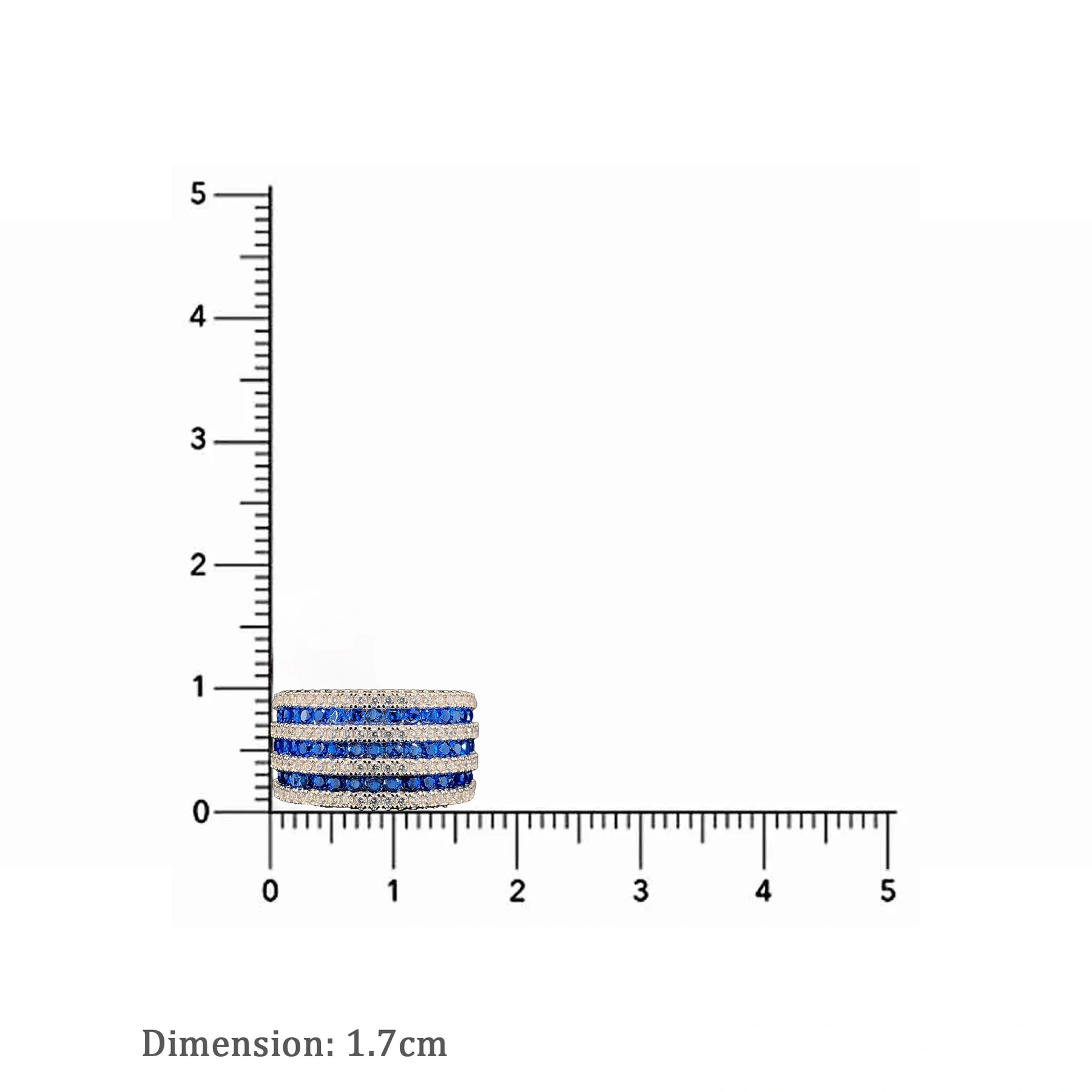 Sapphire Prestige Row Channel Ring