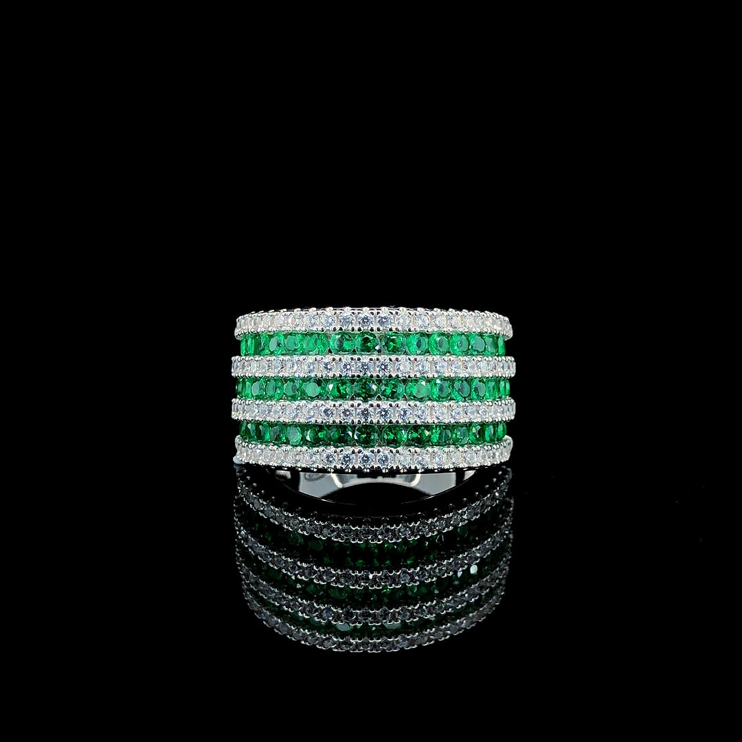 Emerald Prestige Row Channel Ring