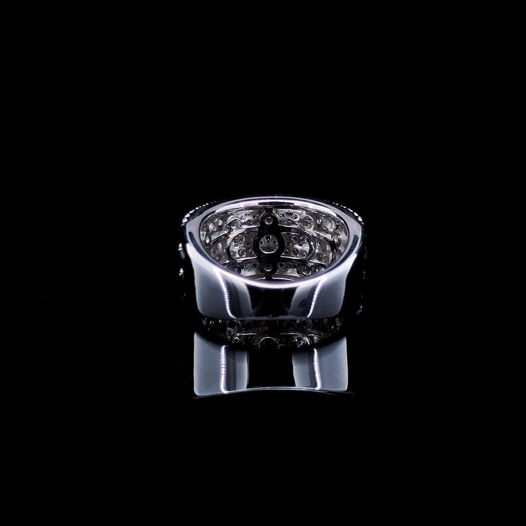 White Prestige Row Channel Ring