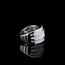White Prestige Row Channel Ring