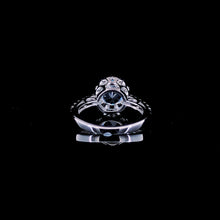 Aqua Bloom Halo Ring