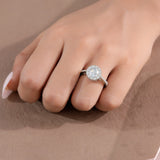 Radiant Bloom Halo Ring