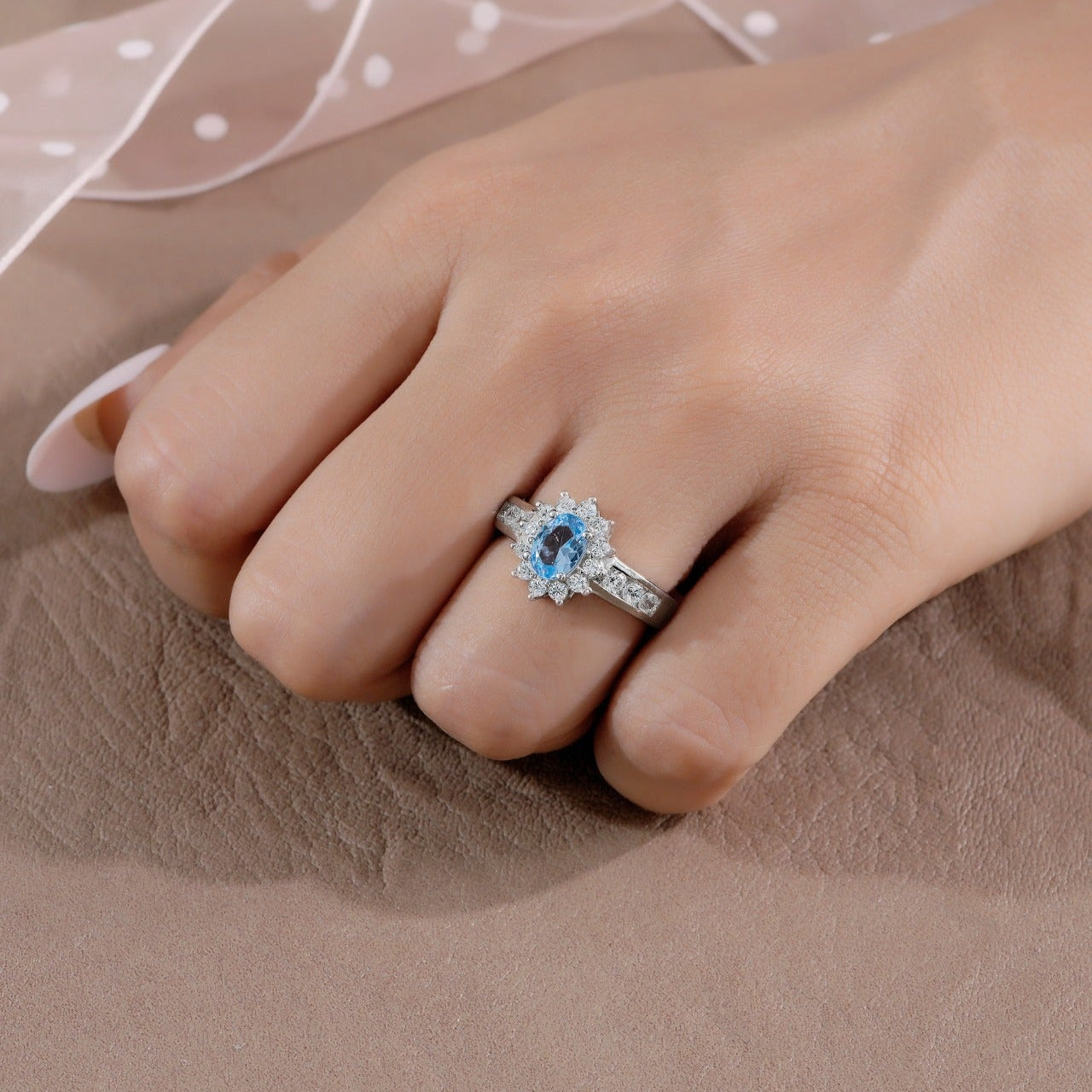Ocean Dream Solitaire Ring