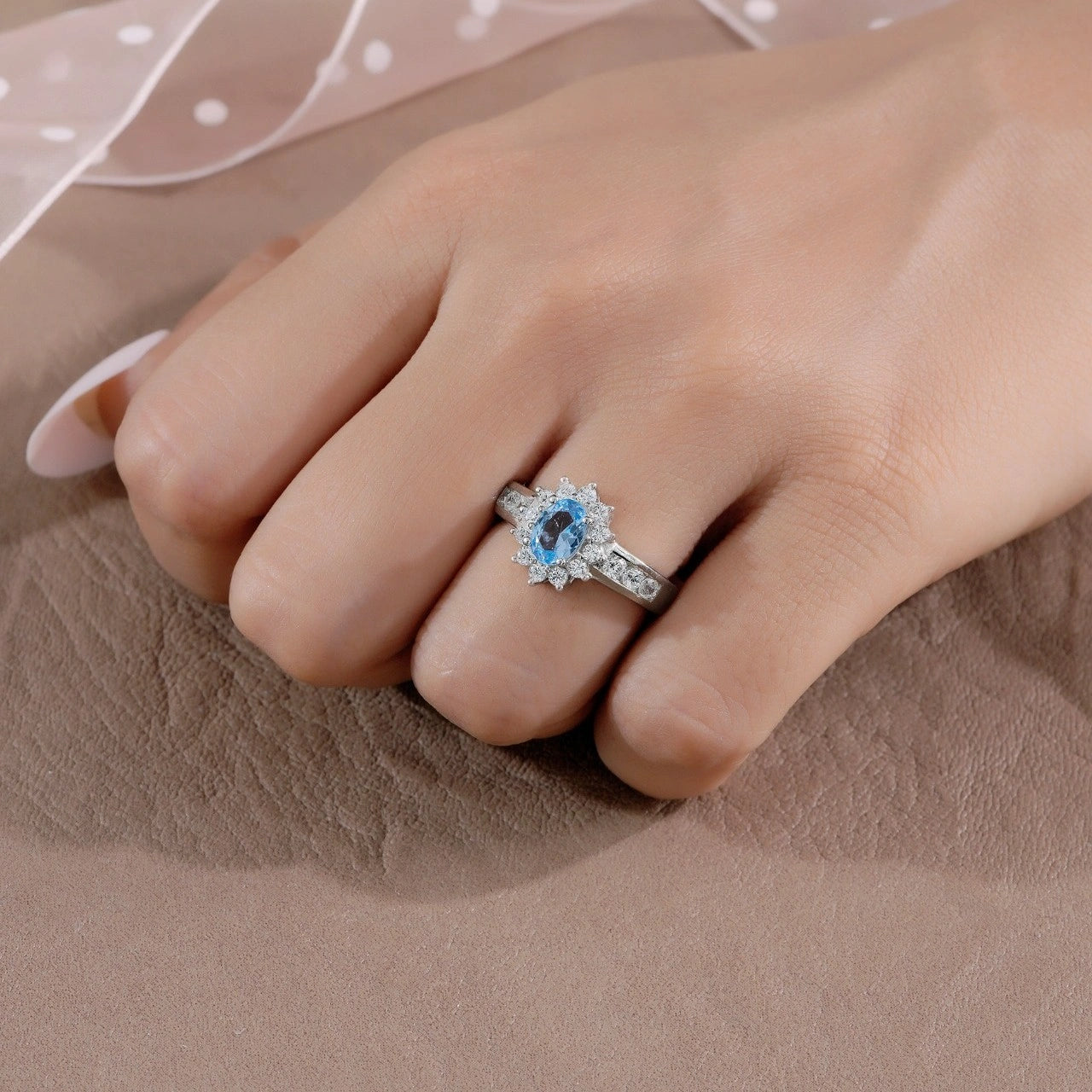 Ocean Dream Solitaire Ring