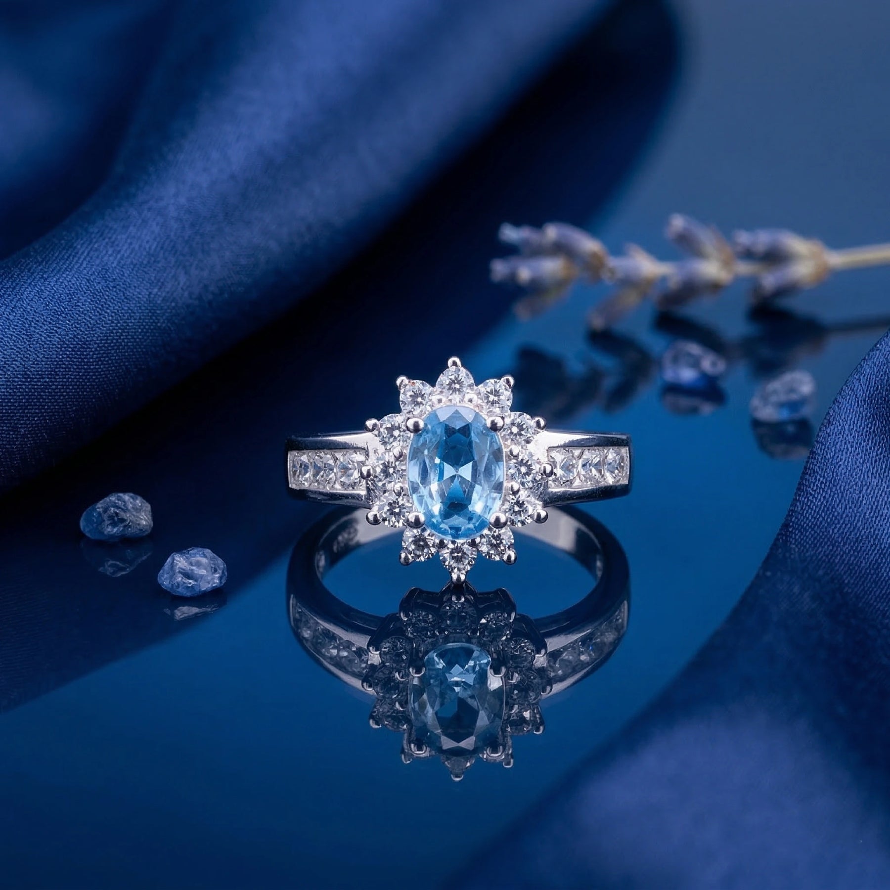 Ocean Dream Solitaire Ring