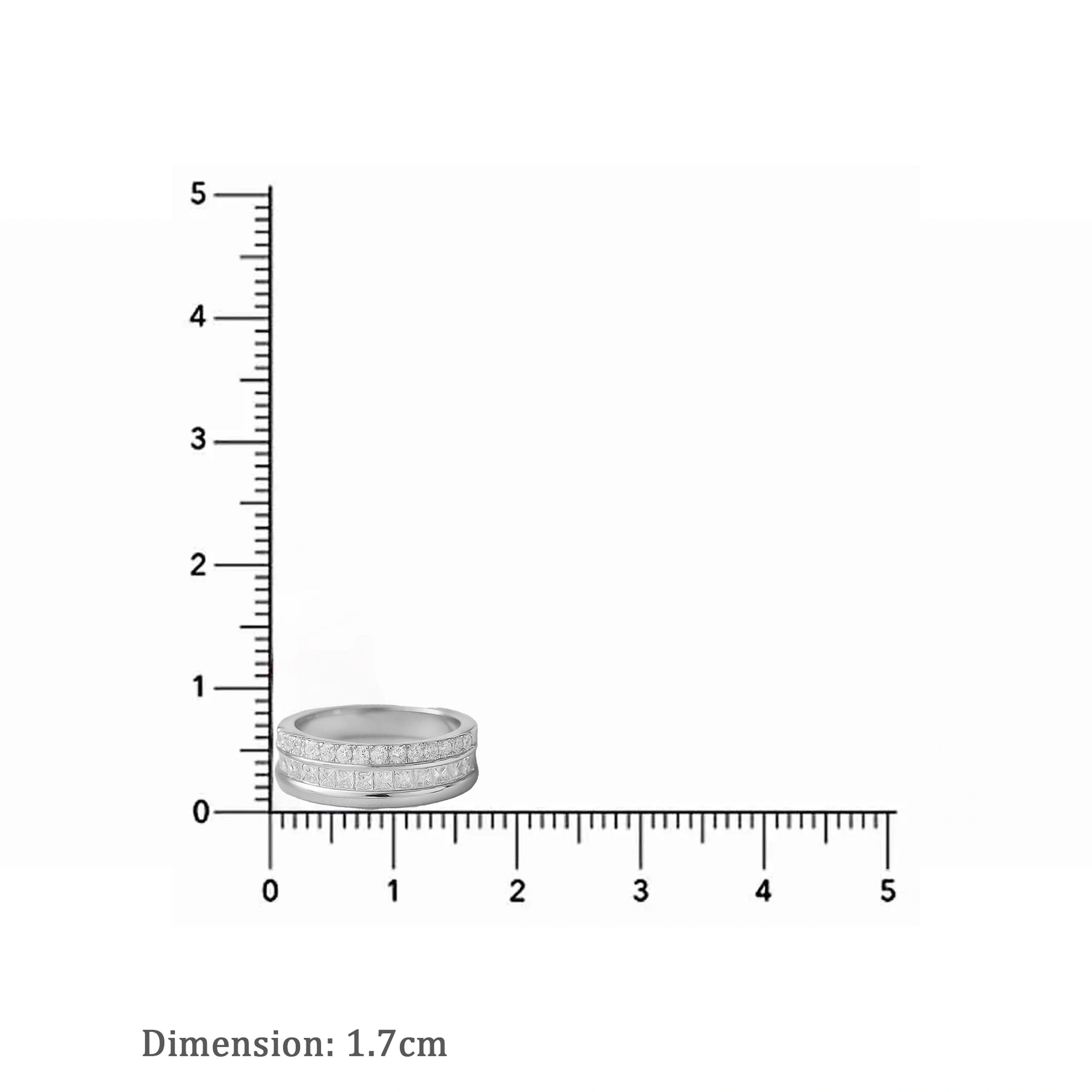 Cushion Cut White Band