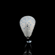 Aqua Dome Pavé Cocktail Ring