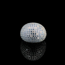 Aqua Dome Pavé Cocktail Ring
