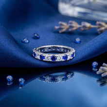 Blue Eternity Ring Band