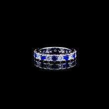 Blue Eternity Ring Band