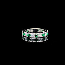 Emerald Eternity Ring Band