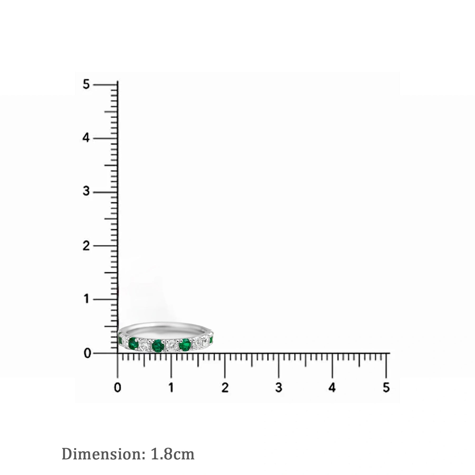 Emerald Eternity Ring Band