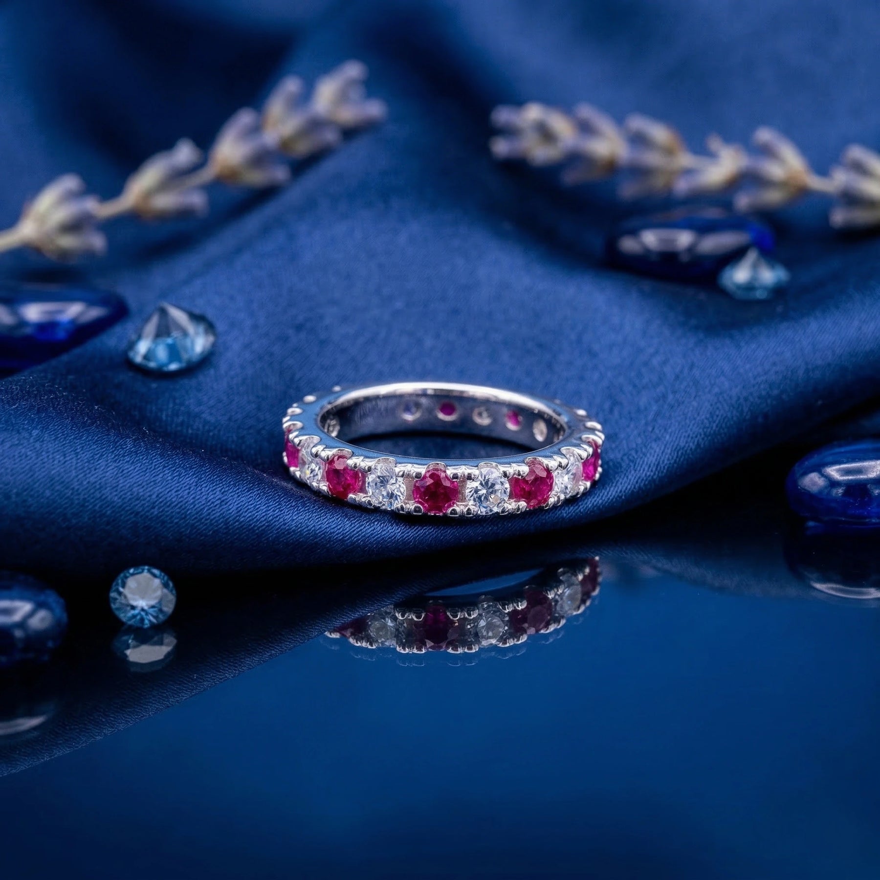 Ruby Eternity Ring Band