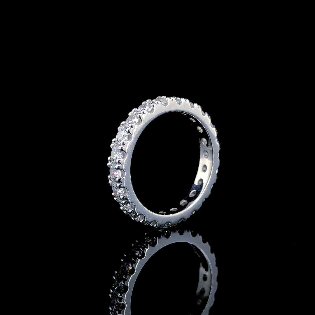 White Eternity Ring Band