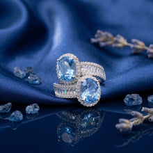 Aqua Toi et Moi Ring