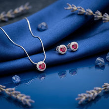 Ruby Halo Elegance Set