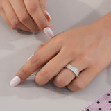 Cushion Cut White Band
