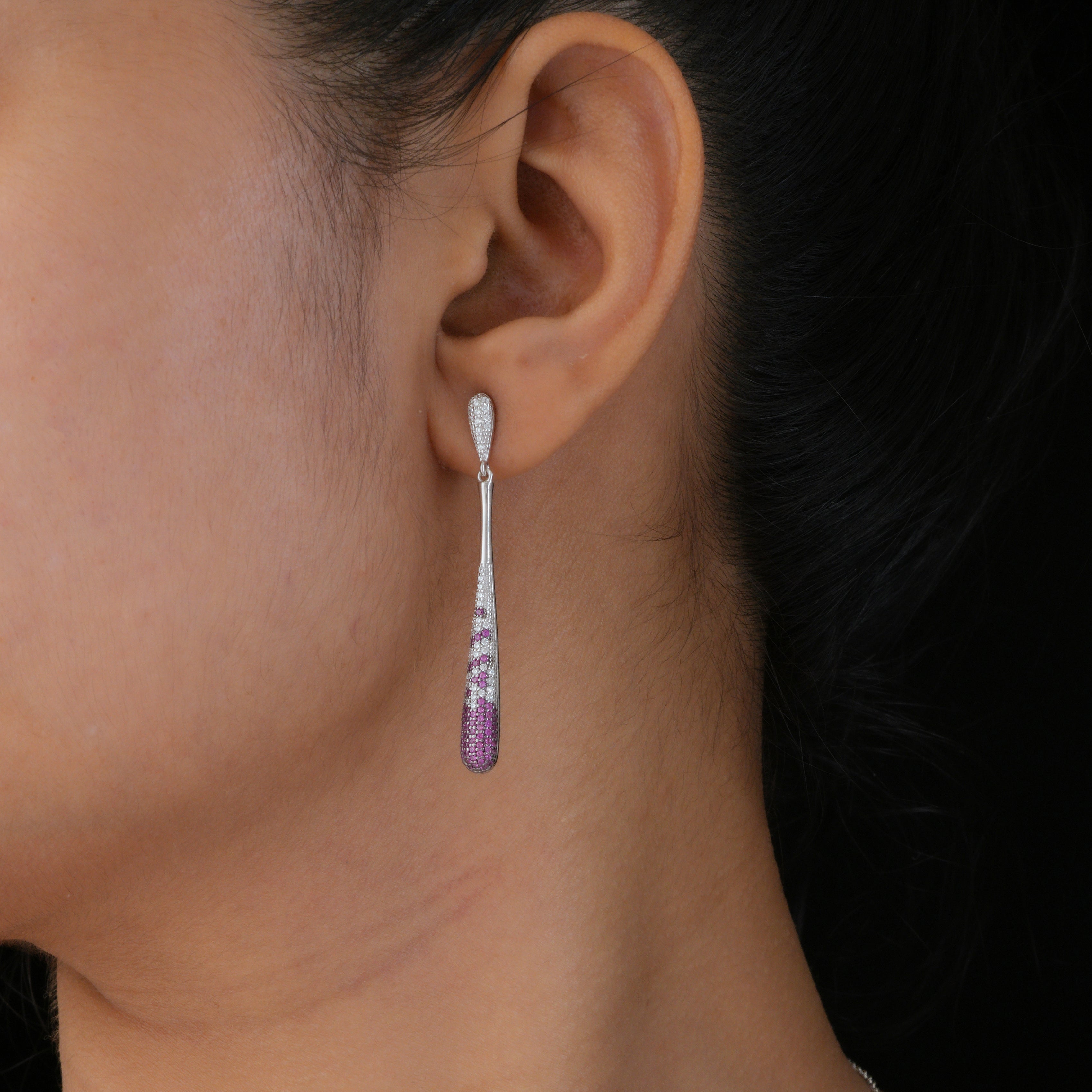 Ruby Teardrop Earrings