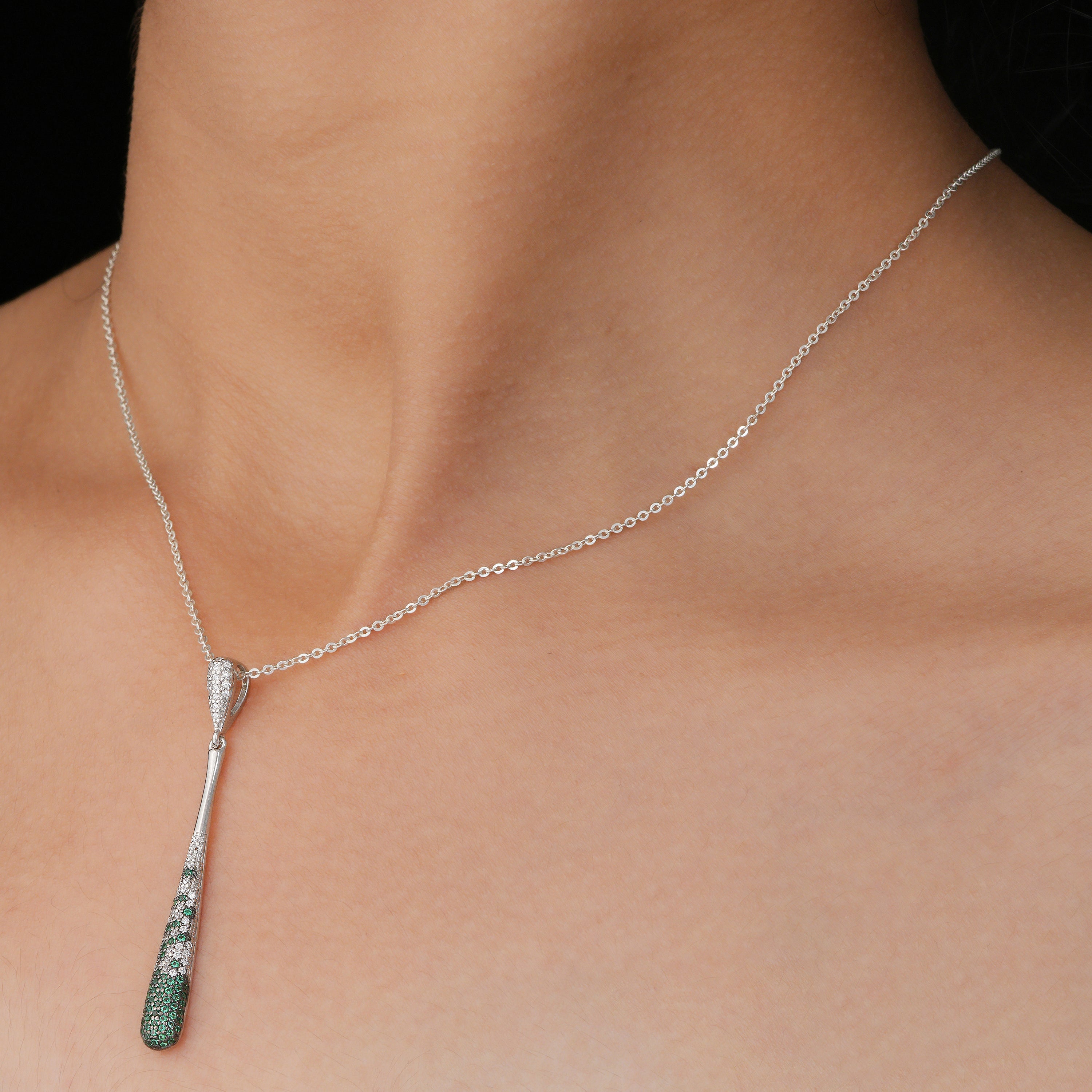 Emerald Teardrop Pendant