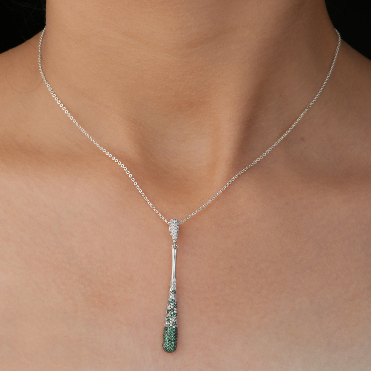 Emerald Teardrop Pendant