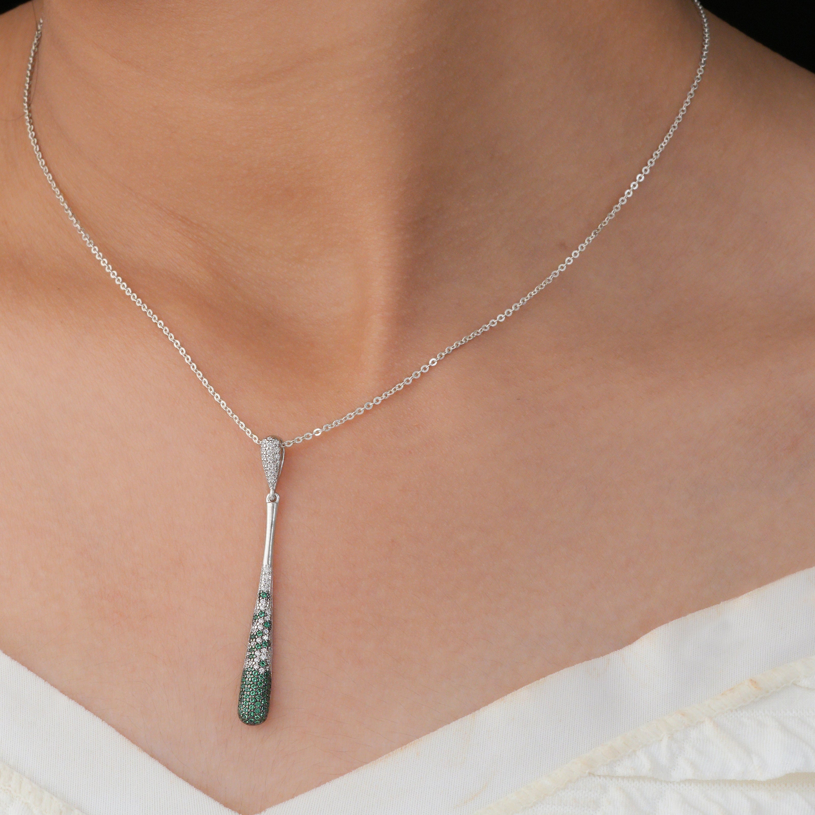 Emerald Teardrop Pendant