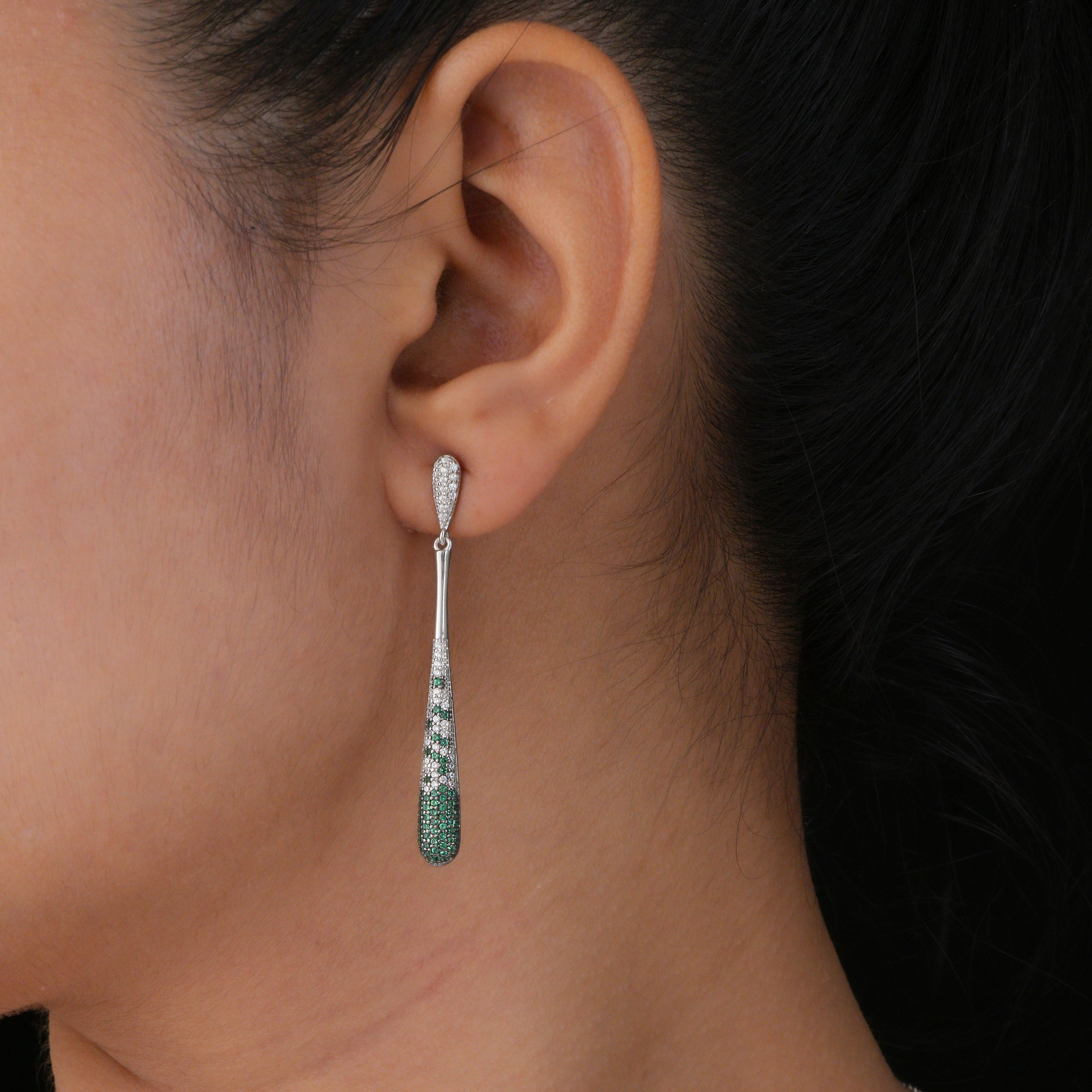 Emerald Teardrop Earrings