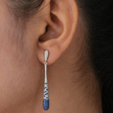 Sapphire Blue Teardrop Earrings