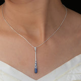 Sapphire Teardrop Pendant