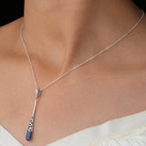 Sapphire Teardrop Pendant