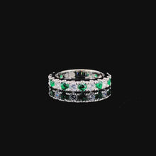 Emerald Eternity Ring Band