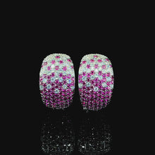 Ruby Gradient Pavé Dome Earring