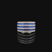 Sapphire Prestige Row Channel Ring