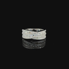 White Criss Cross Ring