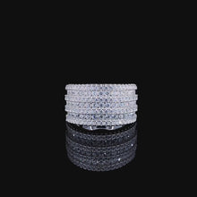 White Prestige Row Channel Ring