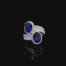 Sapphire Toi et Moi Ring