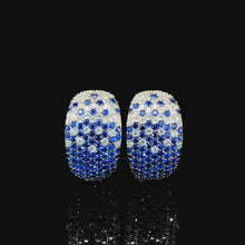 Sapphire Gradient Pavé Dome Earring