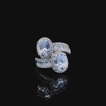 White Toi et Moi Ring