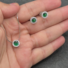 Emerald Halo Elegance Set