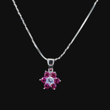 Ruby Floral Pendant