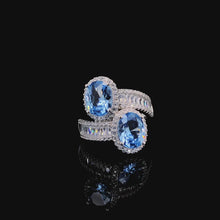 Aqua Toi et Moi Ring