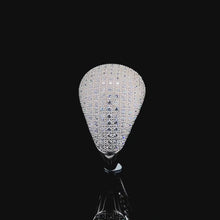 White Dome Pavé Cocktail Ring