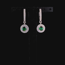 Emerald Celestia Halo Earrings