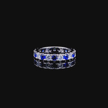 Blue Eternity Ring Band
